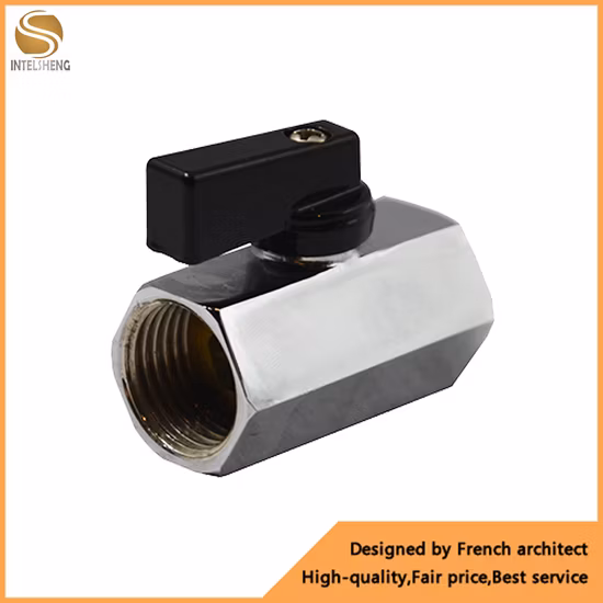 1-дюймовое уплотнение из ПТФЭ DN25 с внутренней резьбой, полнопроходной кованый латунный водяной шаровой клапан Cw617n